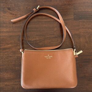 Kate Spade Tan Leather Crossbody Bag
